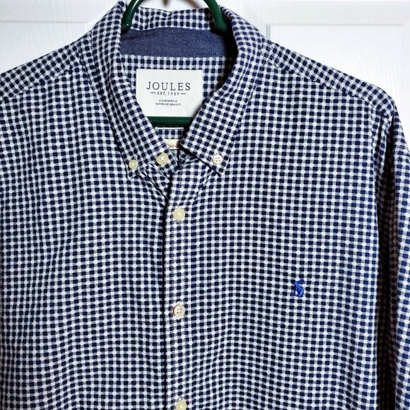 Joules Hammond Men’s XL Classic Fit Gingham Button Down Shirt 100% Cotton - Picture 3 of 8